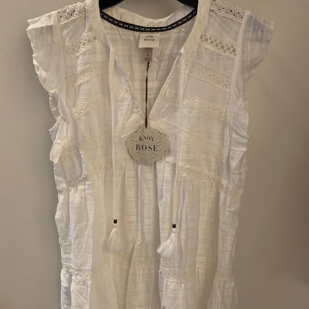 white, beachy dress!